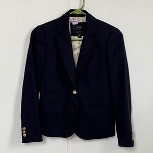 Women’s Wool Schoolboy Blazer in Navy 00P J.Crew